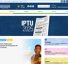 Site da Prefeitura Municipal de Matozinhos/MG